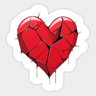 Broken Heart, Fragile Heart Sticker
